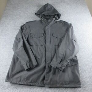 ROTHCO Ultra Force US Military Field Coat Mens L Black Detachable Lining Jacket